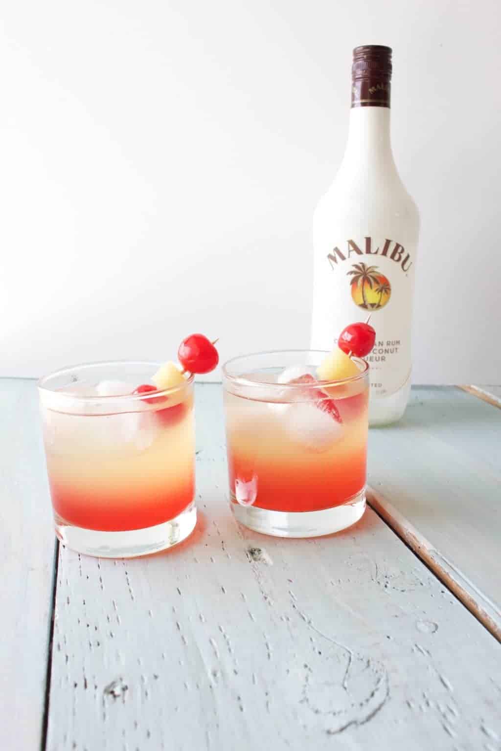 Malibu Sunset Cocktail | Homemade Food Junkie